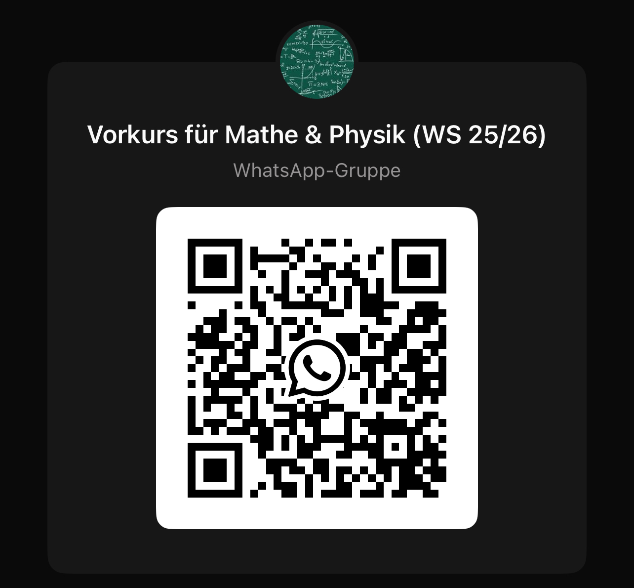 QR Code zur WhatsApp Gruppe