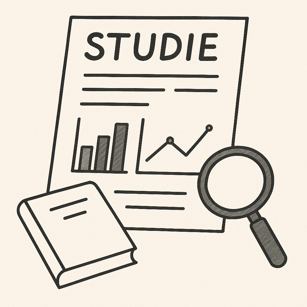 Handgezeichnete Illustration eines Studie