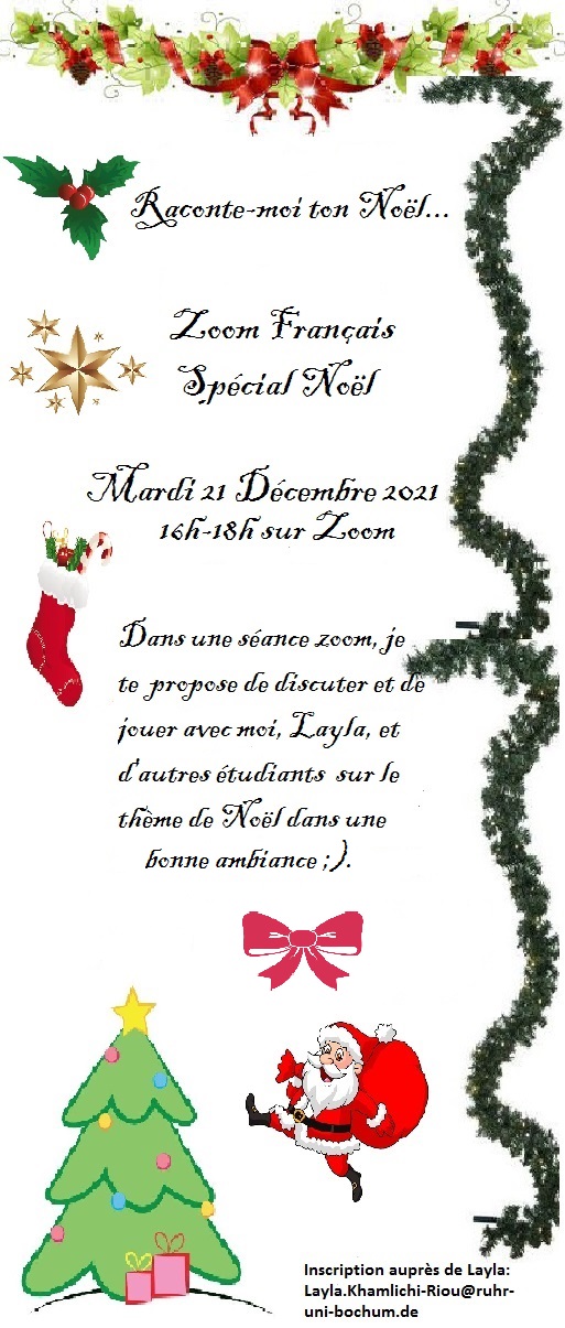Mardi 21 Decembre 2021, 16h-18h sur Zoom